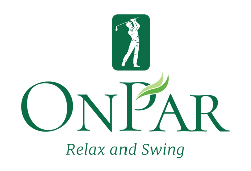 OnPar, Relax and Swing in Green on White Background Copy