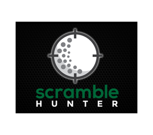 Scramble Hunter in Green and White in Black Background Copy