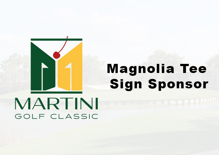 Martini Golf Classic Magnolia Tee Sign Sponsor
