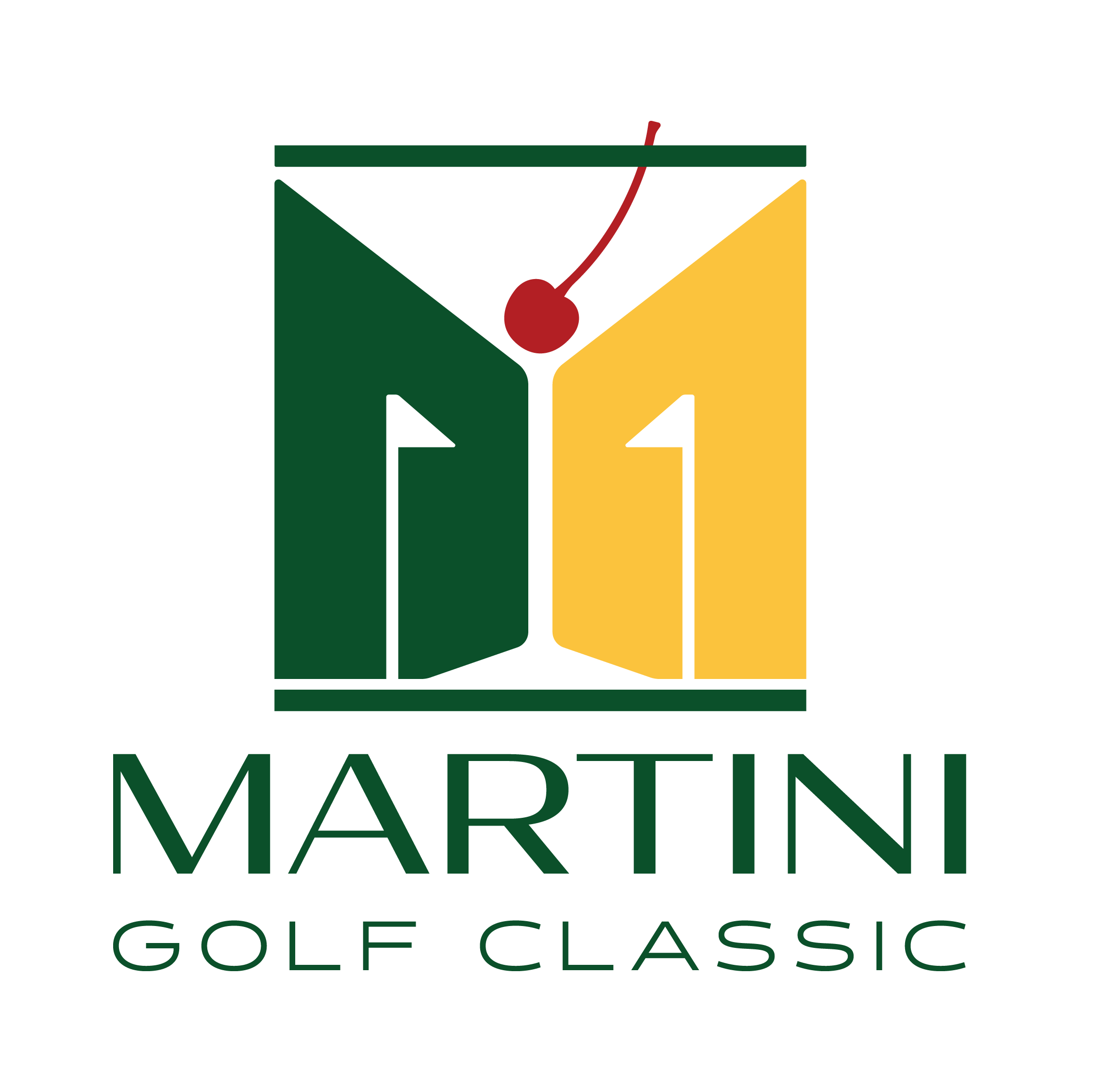 Martini Golf Classic Logo on Transparent Background