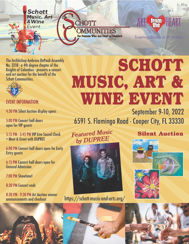 Schott Community Art and Music Event Poster